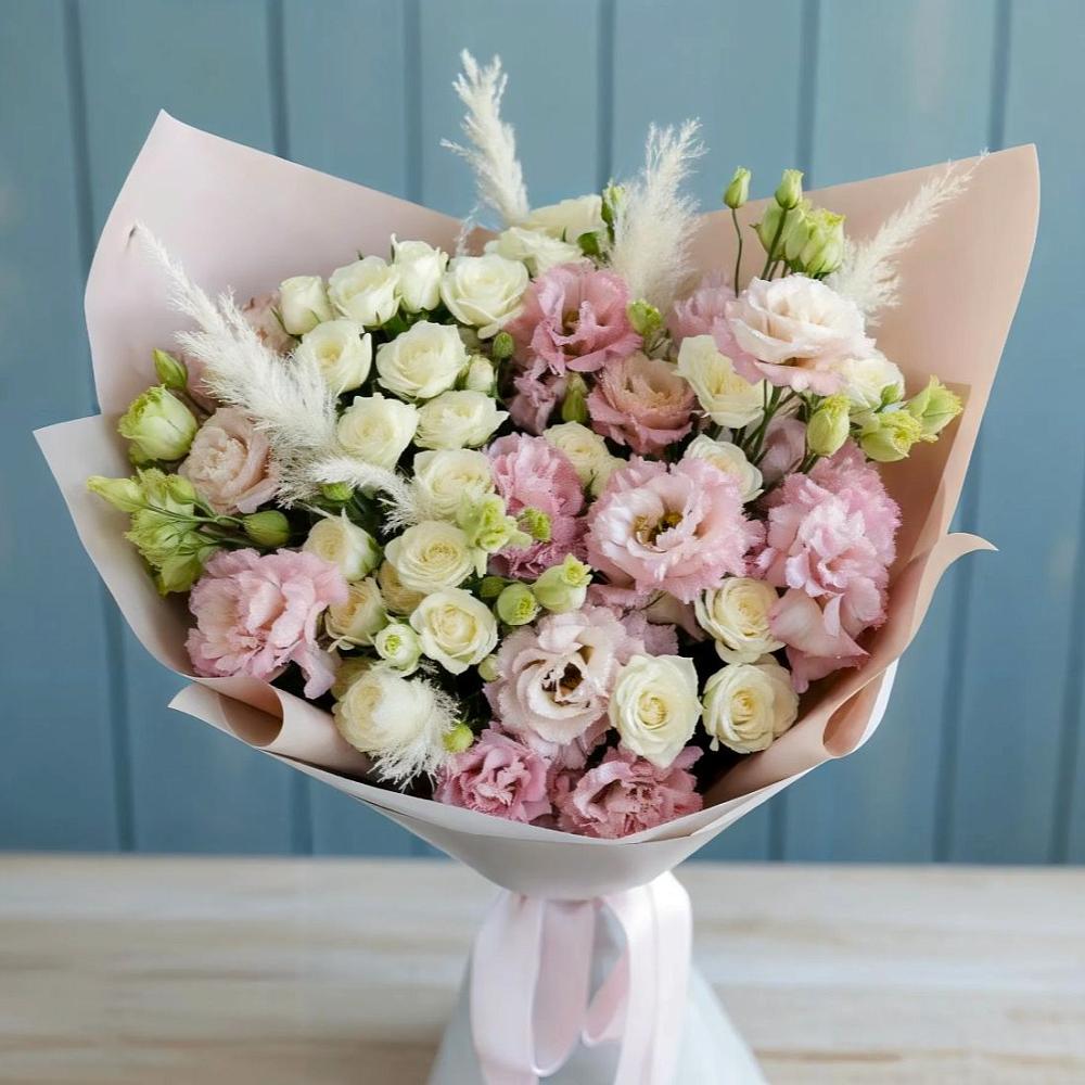 Букет цветов из: Альстромерии и Розы в Кокошкино