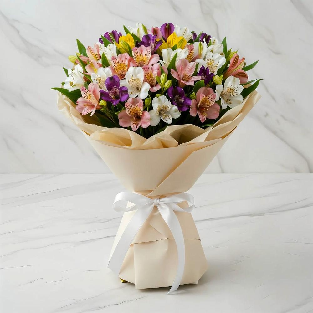 Букет цветов из: Альстромерии в Кокошкино