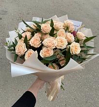 Букет Кремовые розы Латте в Кокошкино