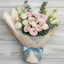 Букет цветов из:  Лизиантусы #REPLACE_PRED# Кокошкино