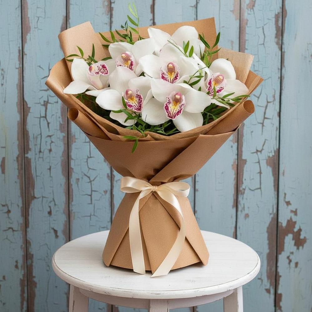 Букет цветов из: Орхидеи и Розы в Кокошкино