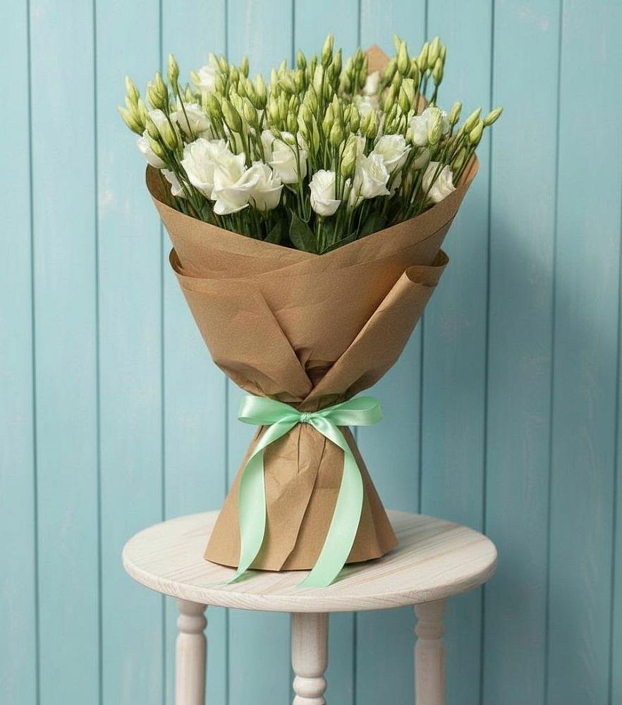 Букет цветов из: Лизиантусы в Кокошкино